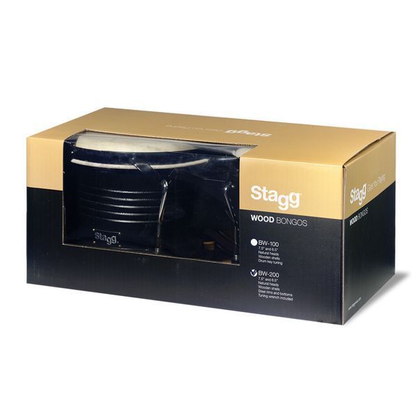 Пара бонго STAGG BW-200-BK LT87758 фото