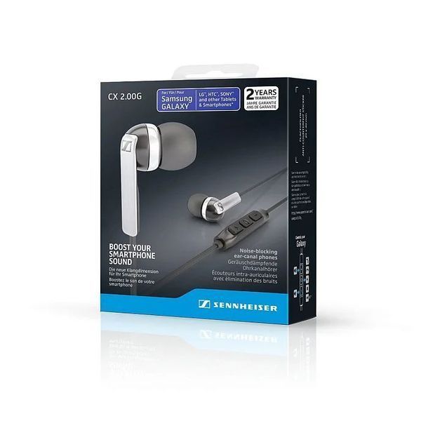 Проводная гарнитура Sennheiser CX 2.00G Black с микрофоном 3.5 мм IM506088 фото