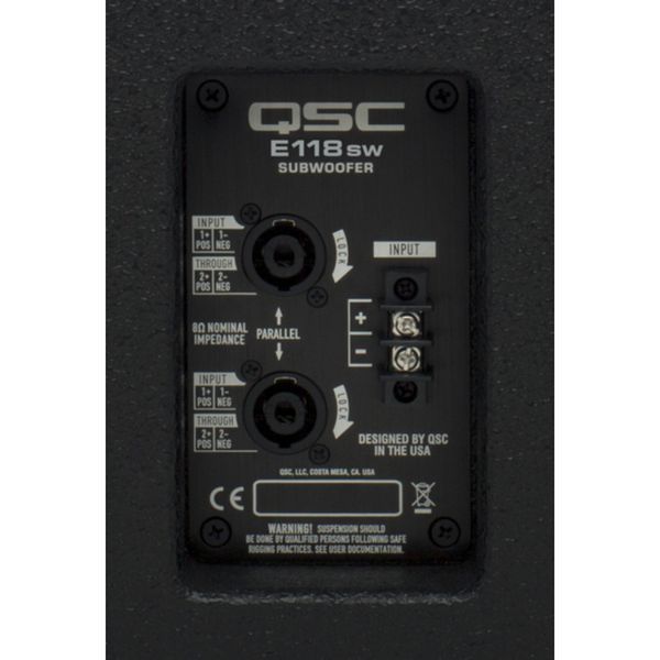 Пасивний сабвуфер QSC PRO E118SW-BK RM285643 фото