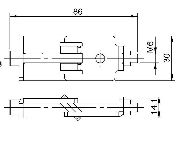 Крепление "нога-нога" Alustage SCD 20 SKL LT84149 фото